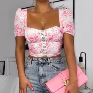 Floral crop top